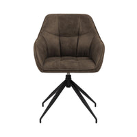 Sedia con braccioli Barcelona con gambe a stella