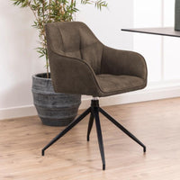 Sedia con braccioli Barcelona con gambe a stella