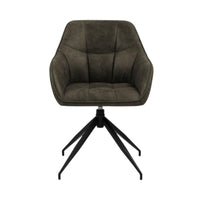 Sedia con braccioli Barcelona con gambe a stella