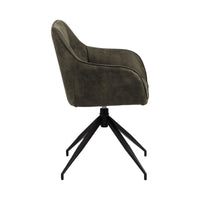 Sedia con braccioli Barcelona con gambe a stella