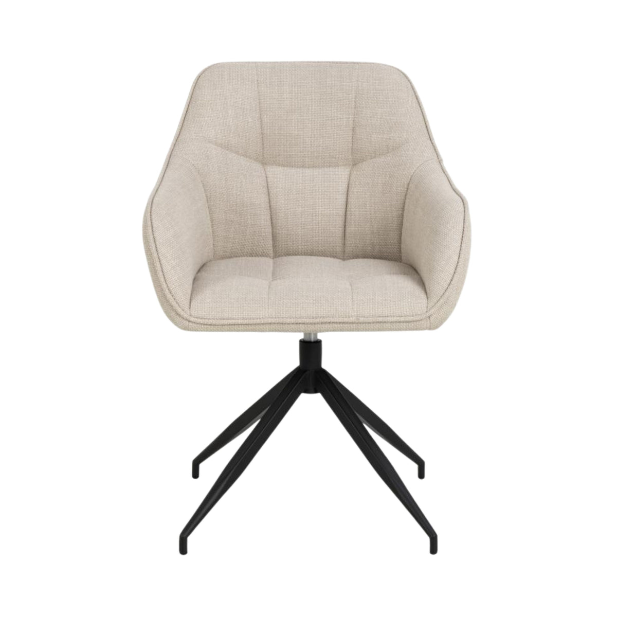 Sedia con braccioli Barcelona con gambe a stella