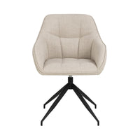 Sedia con braccioli Barcelona con gambe a stella