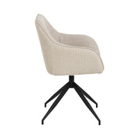 Sedia con braccioli Barcelona con gambe a stella