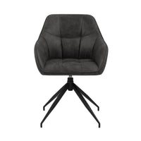 Sedia con braccioli Barcelona con gambe a stella