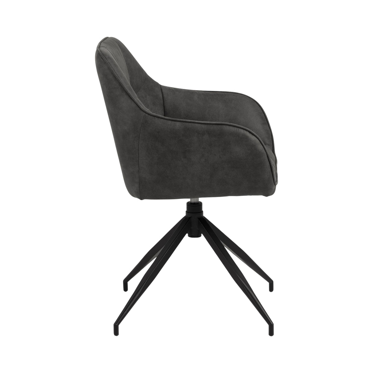 Sedia con braccioli Barcelona con gambe a stella