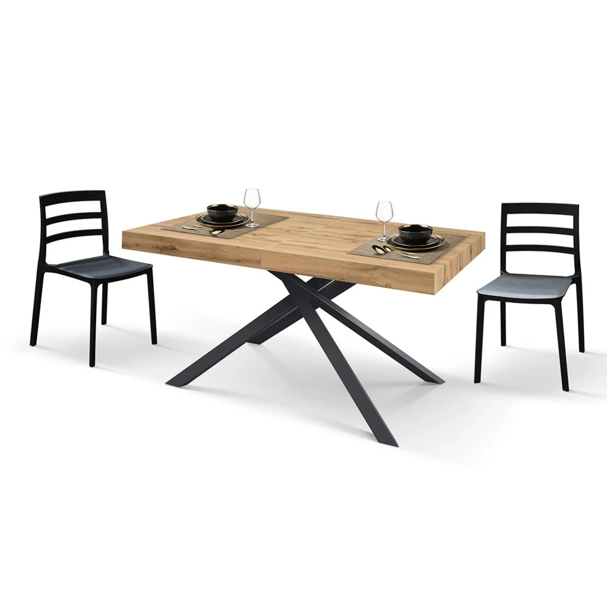 Tavolo allungabile MALMO 180x90 cm – 260x90 cm