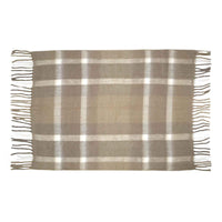 Coperta plaid ABBIE tartan beige