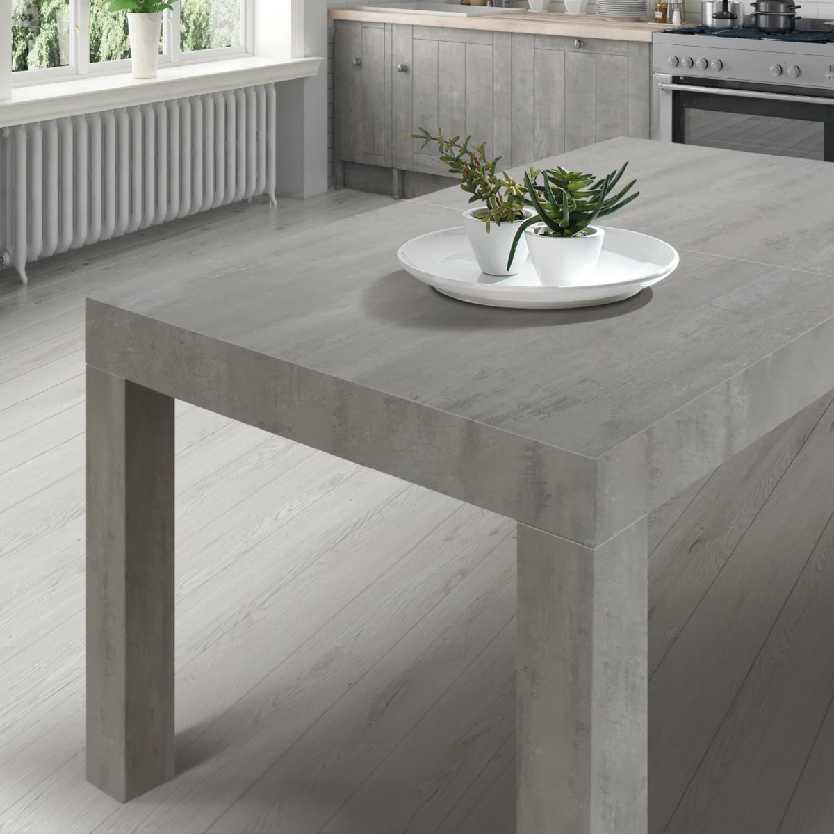 Tavolo allungabile Asti 120x80 cm - 200x80 cm