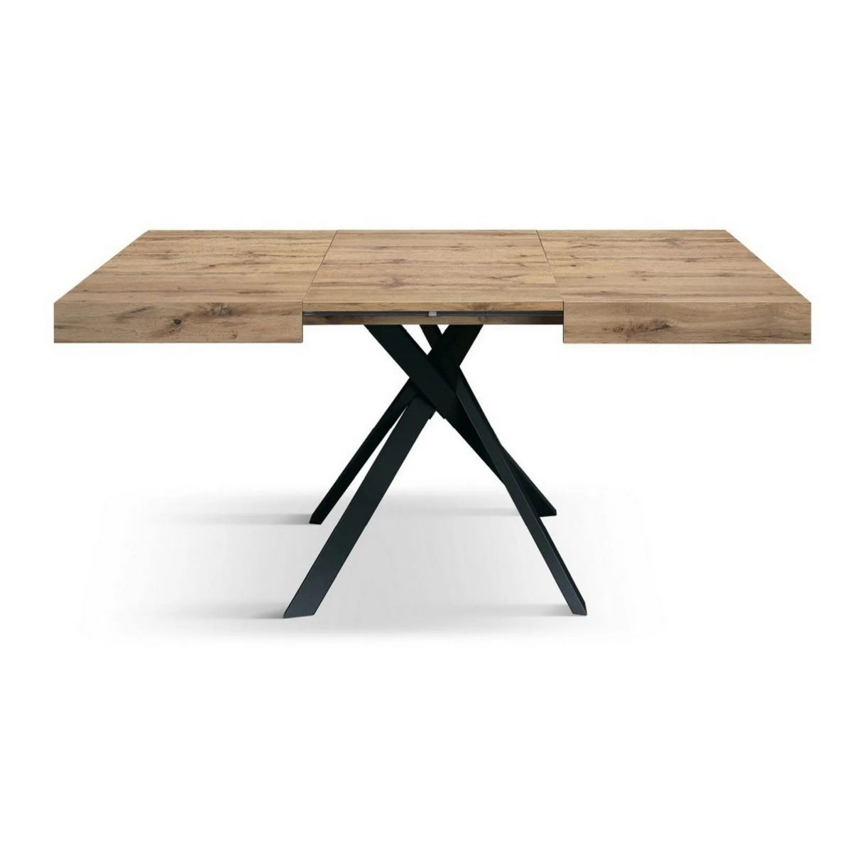 Tavolo allungabile MALMO con gambe incrociare 95x90 cm - 145x90 cm