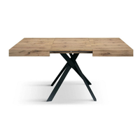 Tavolo allungabile MALMO con gambe incrociare 95x90 cm - 145x90 cm