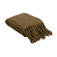 Coperta plaid ABBIE kaki