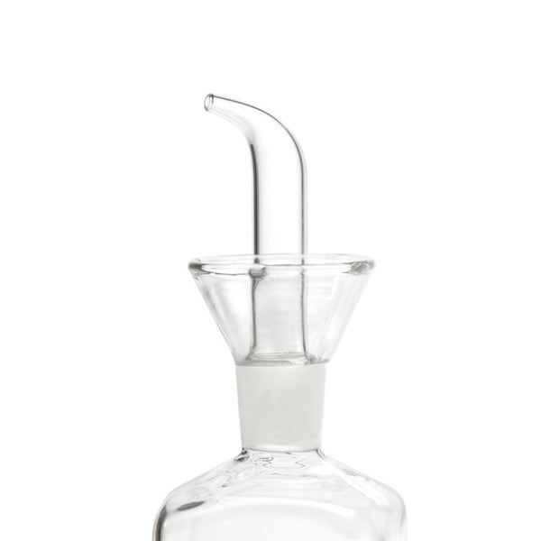 Oliera in vetro con base quadrata