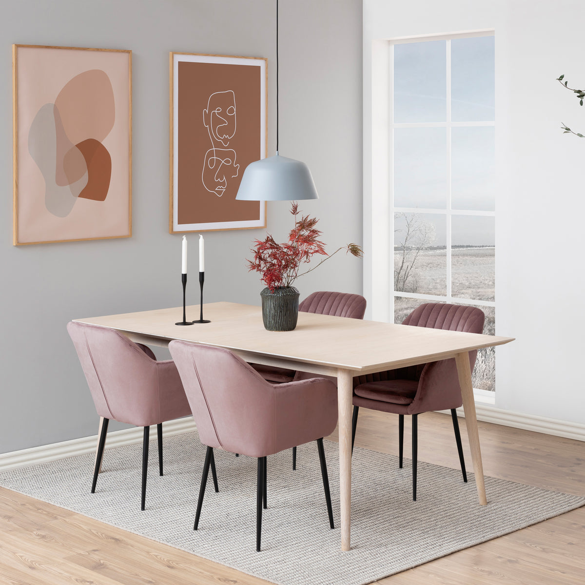 Sedia Eris in velluto