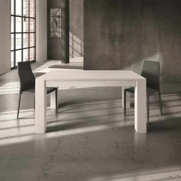 Tavolo allungabile Anna bianco spazzolato 140×90 cm – 220×90 cm