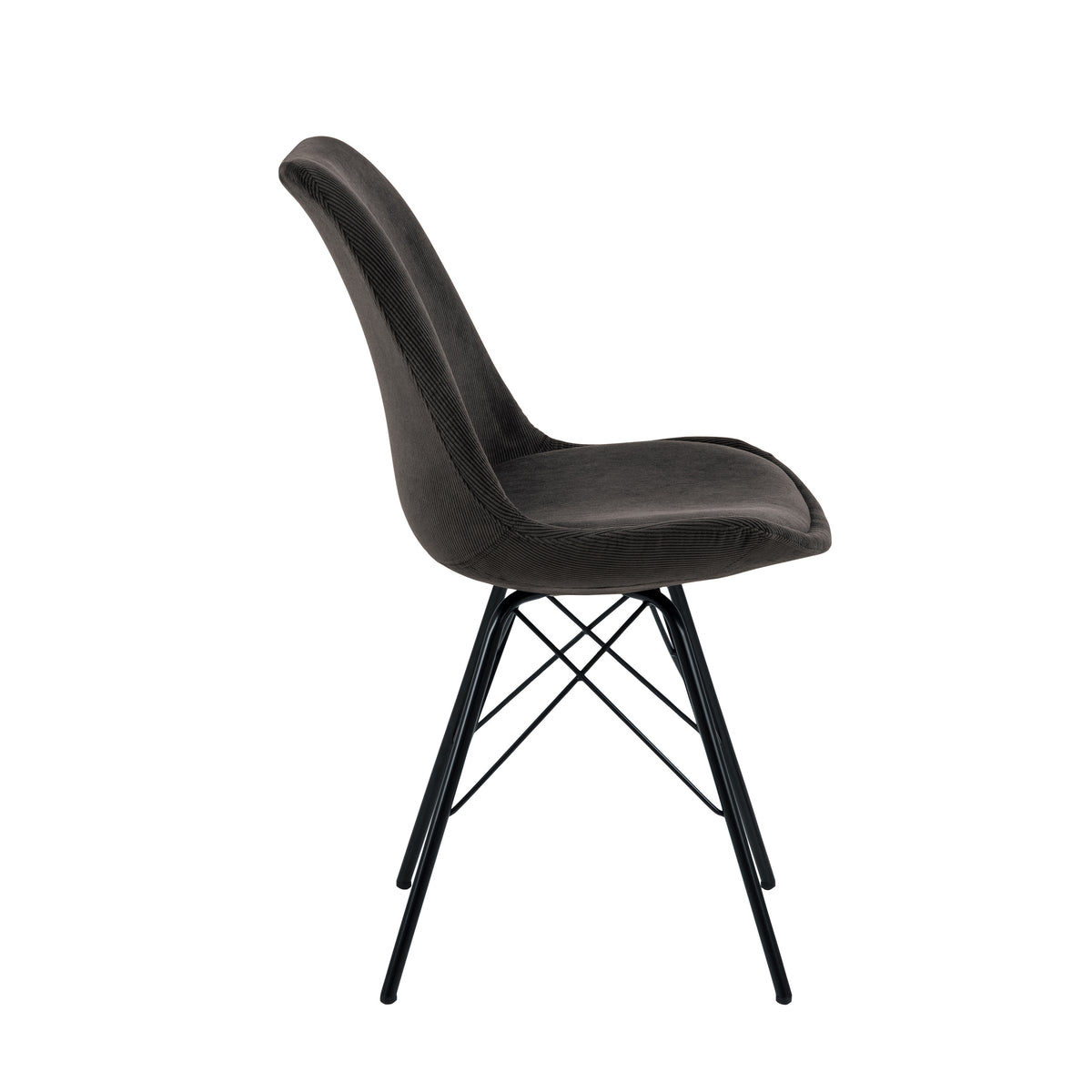 Sedia Lisbon in velluto a coste