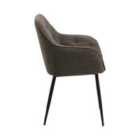 Sedia con braccioli Delia in tessuto