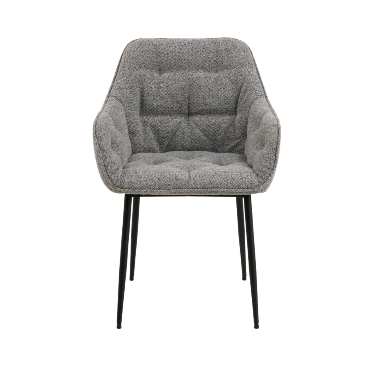 Sedia con braccioli Delia in tessuto