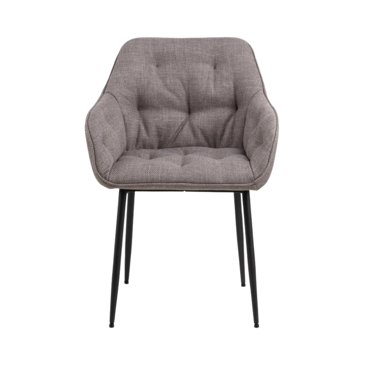 Sedia con braccioli Delia in tessuto