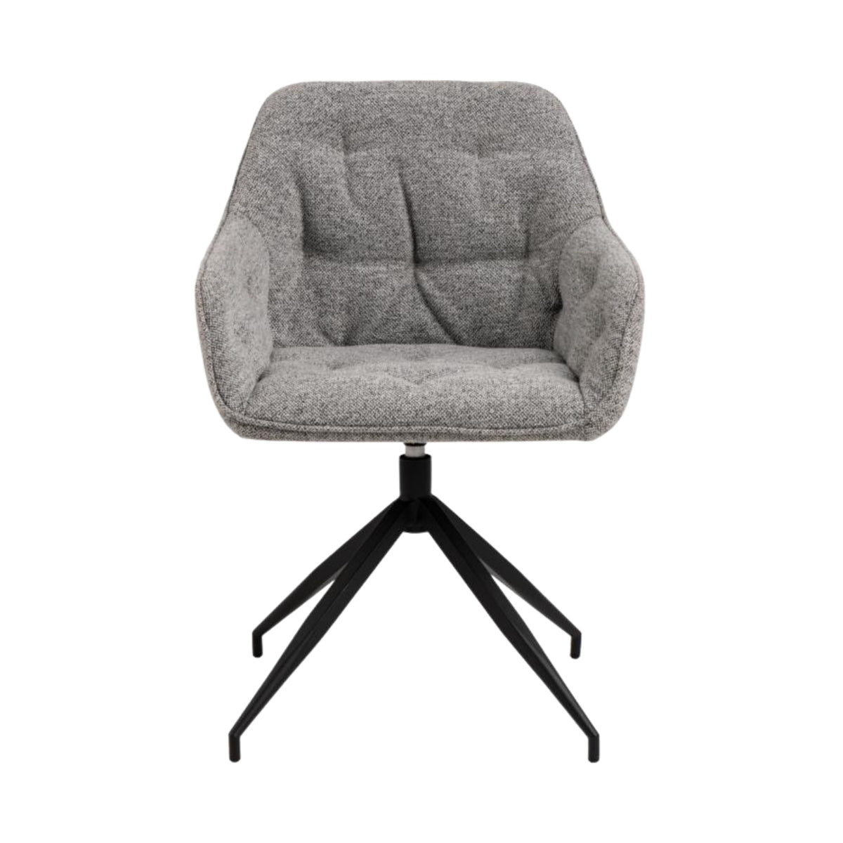 Sedia con braccioli Delia con base a stella