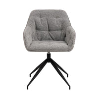 Sedia con braccioli Delia con base a stella