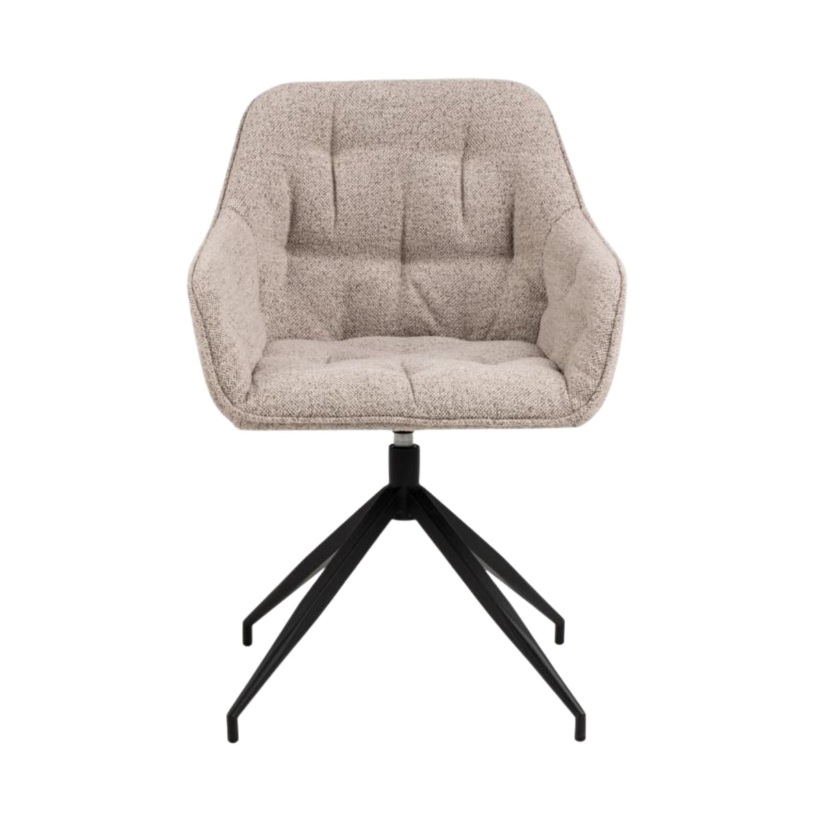 Sedia con braccioli Delia con base a stella