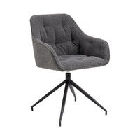 Sedia con braccioli Delia con base a stella