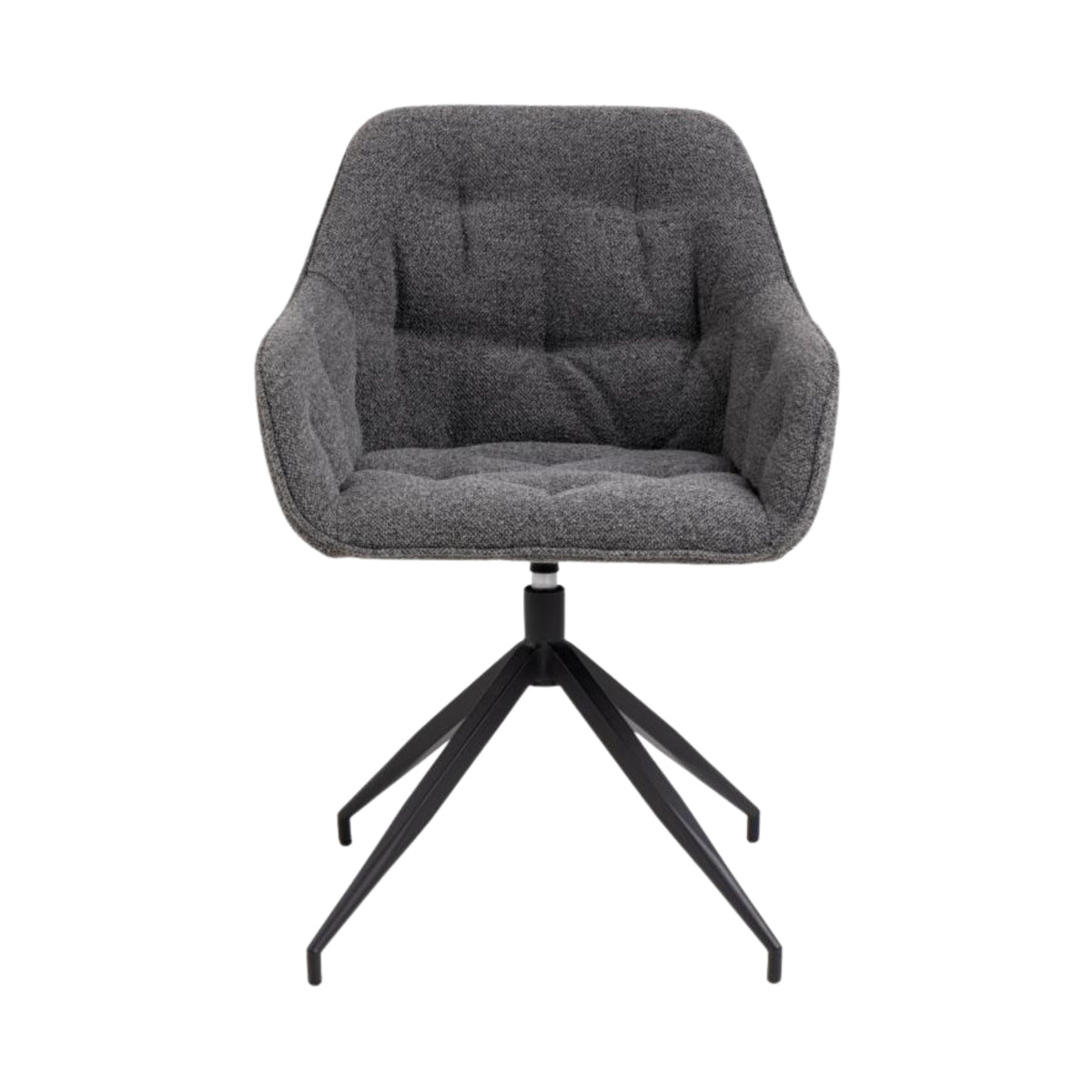 Sedia con braccioli Delia con base a stella