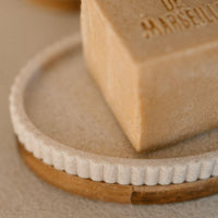 Portasapone in poliresina beige