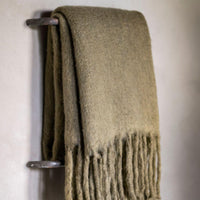 Coperta plaid ABBIE kaki