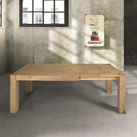 Tavolo allungabile Anna in abete naturale 140x90 cm - 220x90cm
