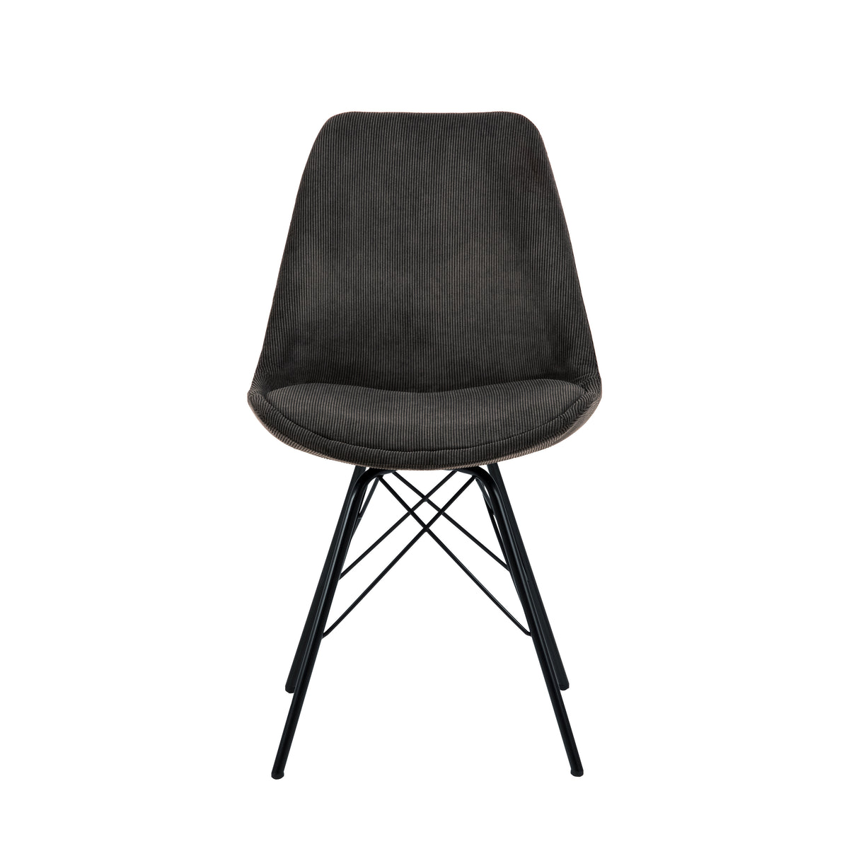 Sedia Lisbon in velluto a coste