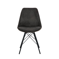 Sedia Lisbon in velluto a coste