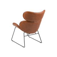 Poltrona Hanoi con struttura in metallo nero