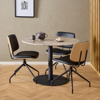 Sedia Oregon con gambe a stella