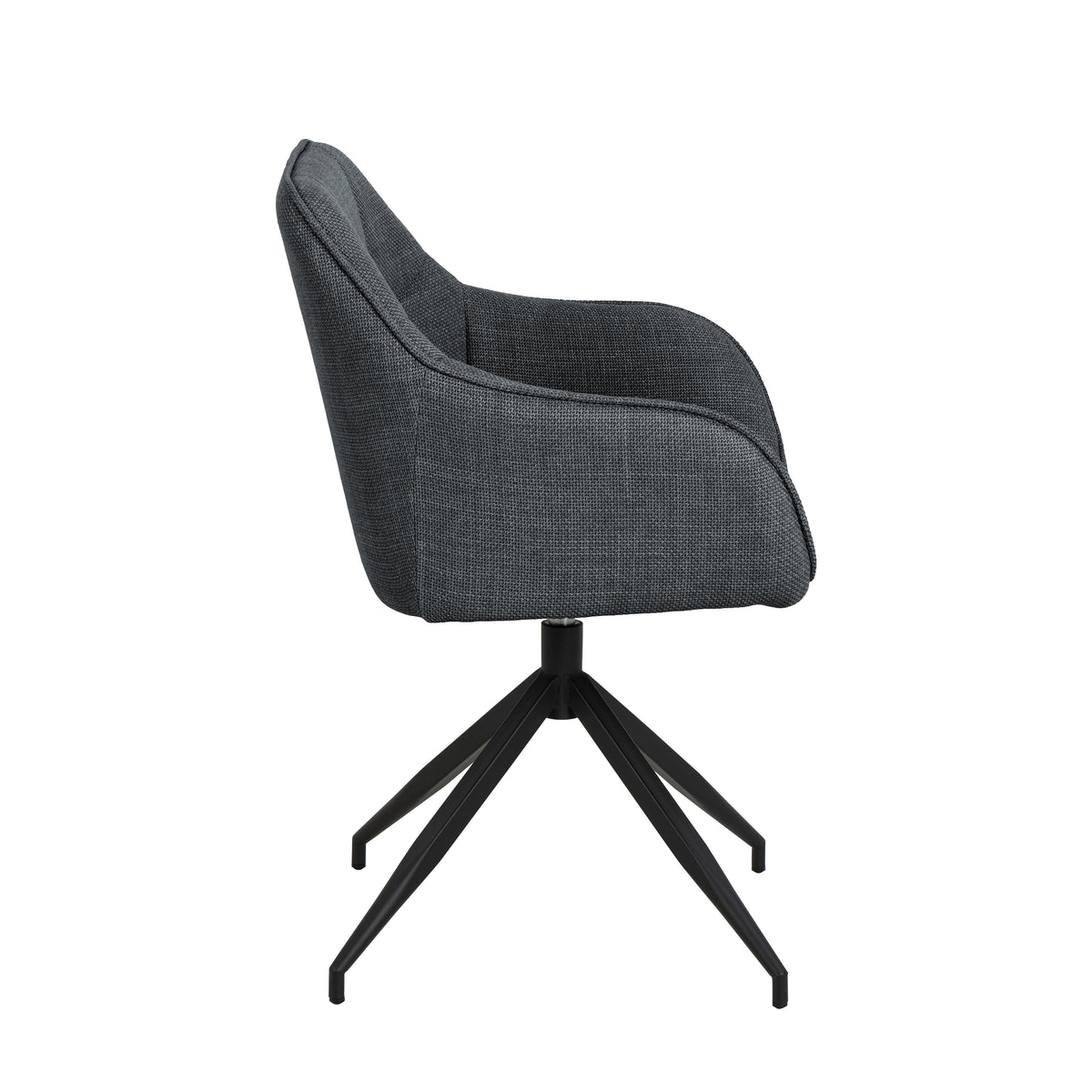 Sedia con braccioli Barcelona con gambe a stella