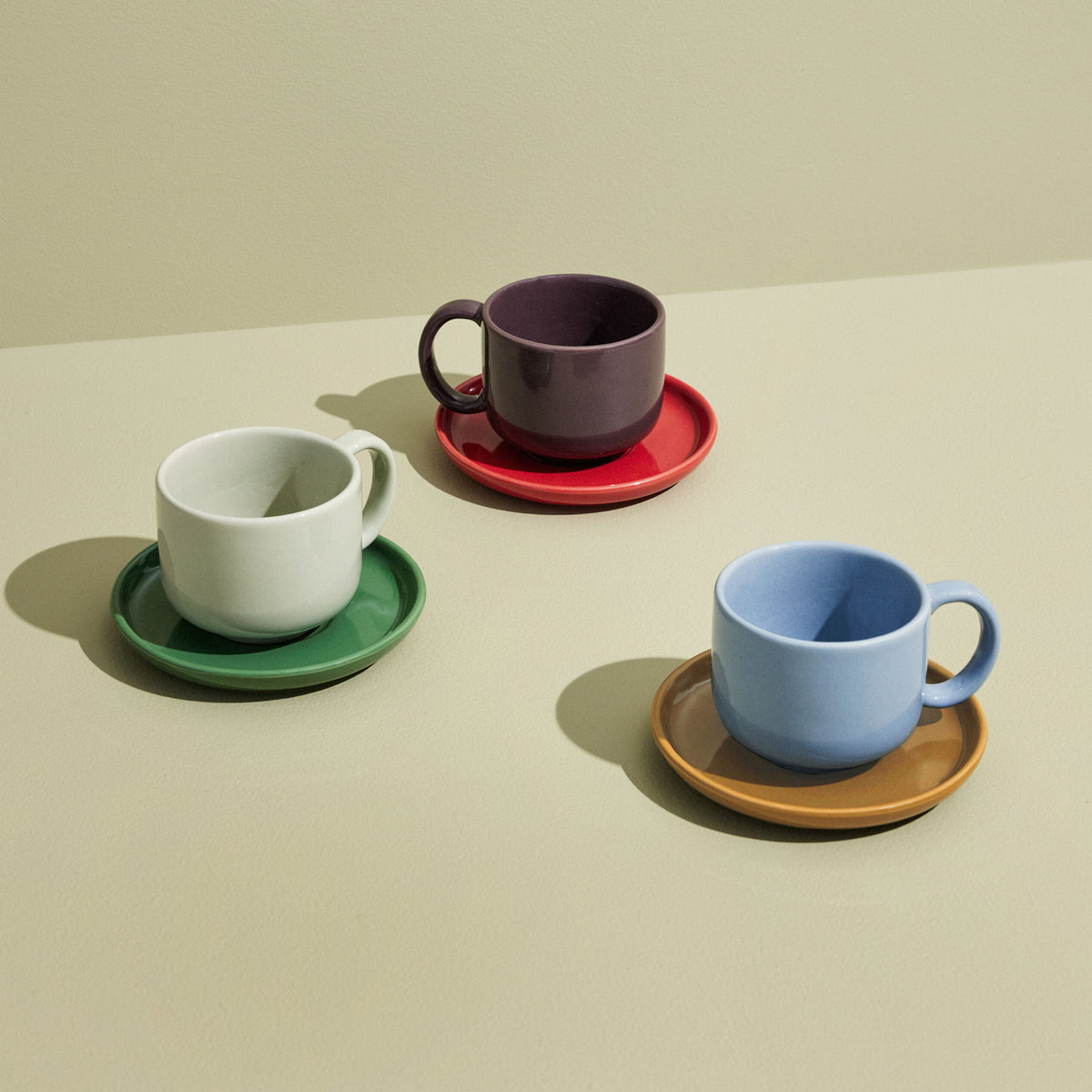 Set piattino e tazzina AMARE (set di 6 pezzi)