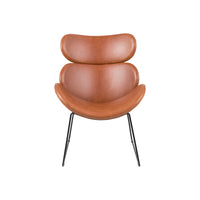 Poltrona Hanoi con struttura in metallo nero