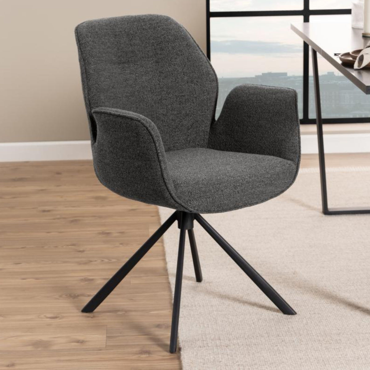 Sedia con braccioli Ann