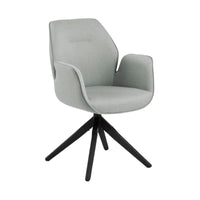 Sedia con braccioli Ann con gambe in legno