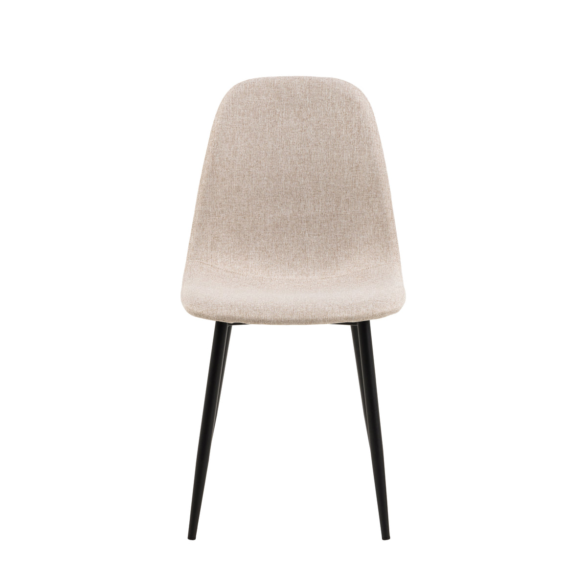 Sedia Calla gambe in metallo nero