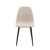 Sedia Calla gambe in metallo nero