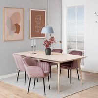 Sedia Eris in velluto