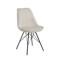 Sedia Lisbon in velluto