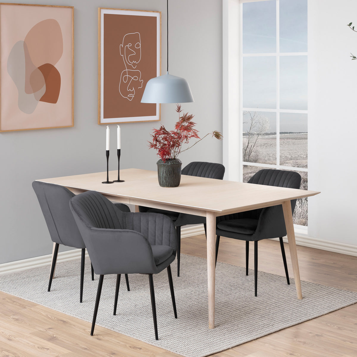 Sedia Eris in velluto