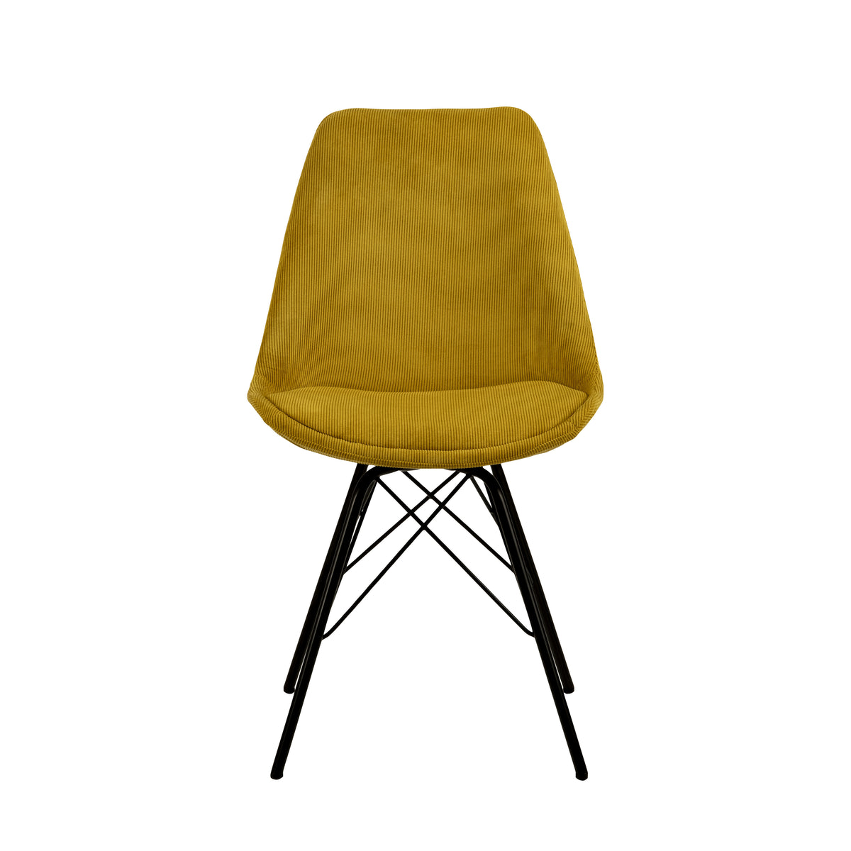 Sedia Lisbon in velluto a coste