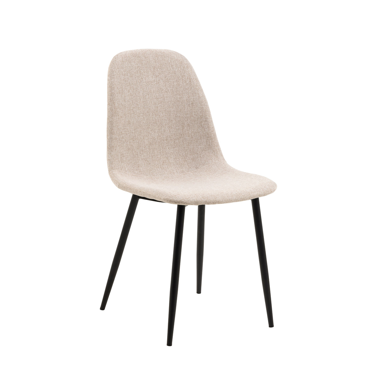 Sedia Calla gambe in metallo nero