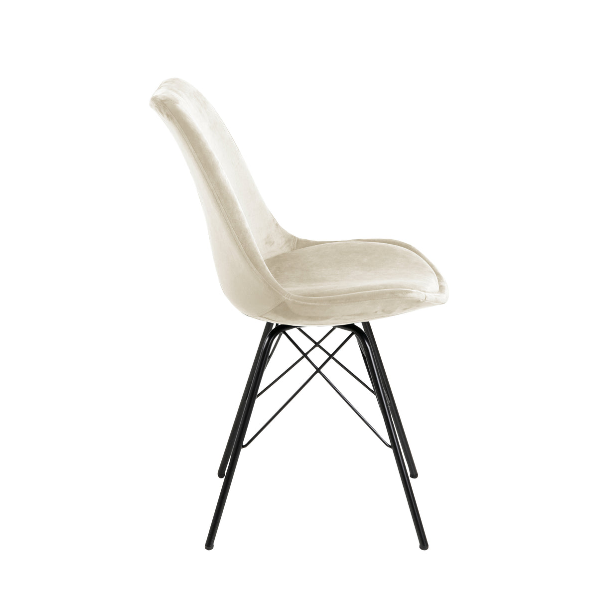 Sedia Lisbon in velluto