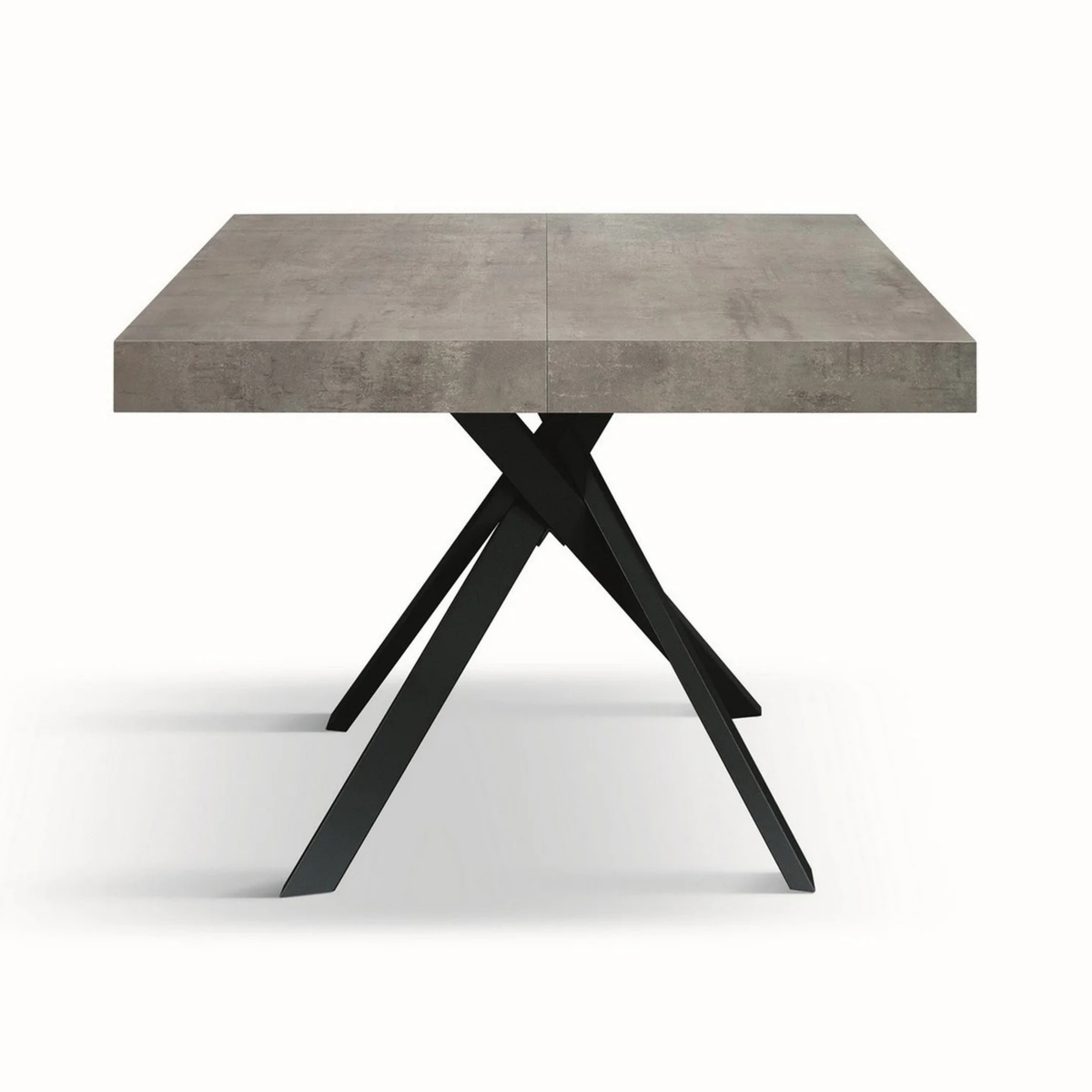 Tavolo allungabile MALMO con gambe incrociare 95x90 cm - 145x90 cm