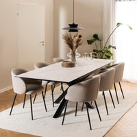 Sedia con braccioli Rebecca