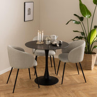 Sedia con braccioli Rebecca